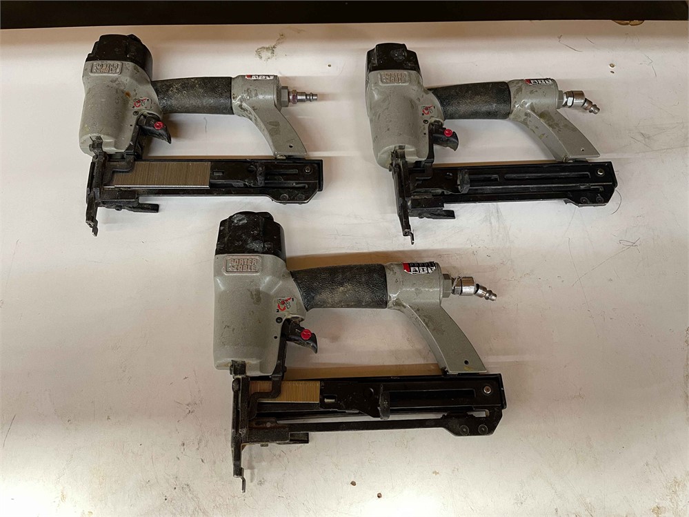 Three (3) Porter Cable Nailers/Staplers
