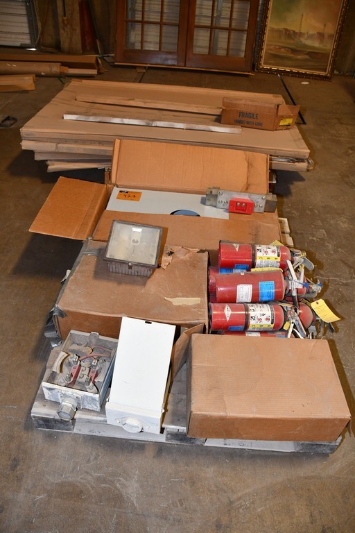 Lot of Electrical parts & Fire Extinguishers