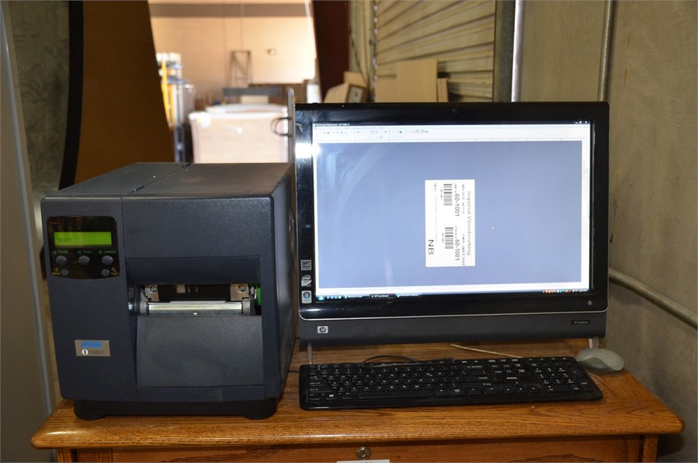 Datamax Label Printer & HP Touch Smart Computer