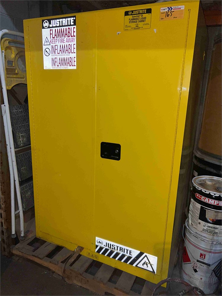 Flammable Liquids Cabinet & Contents