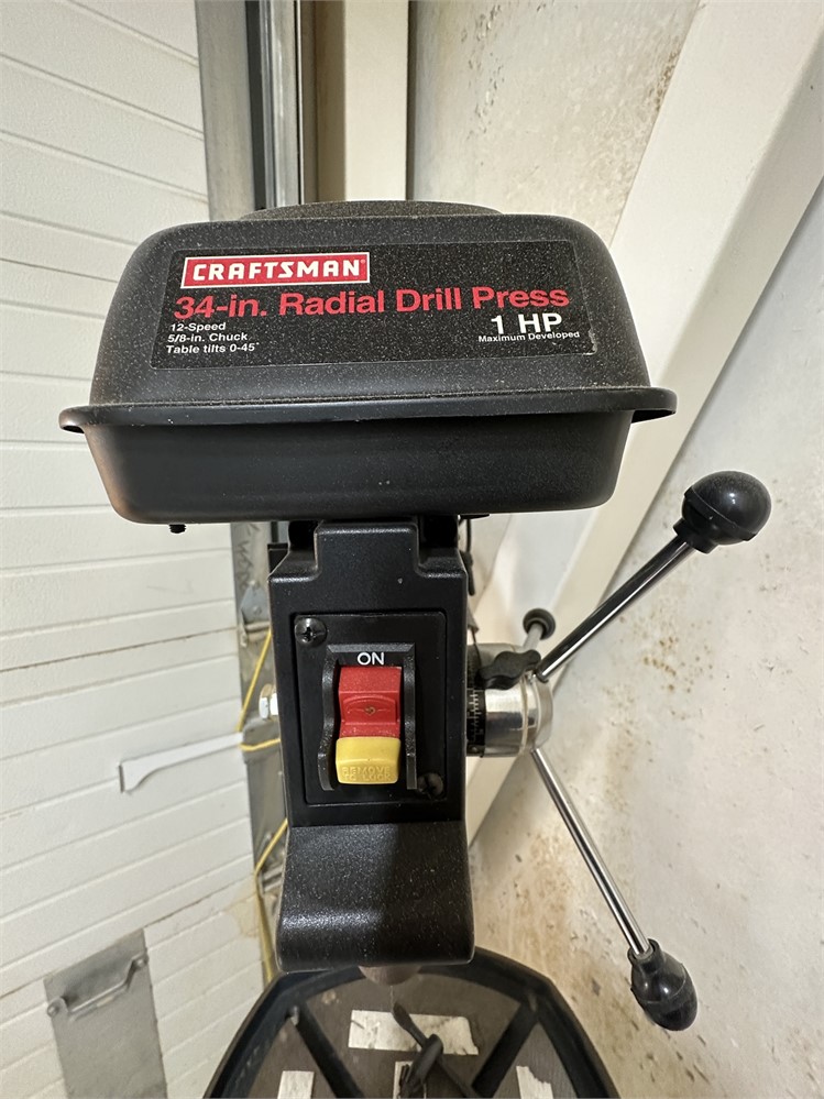 Craftsman Radial 34" Drill Press, 12 Speed