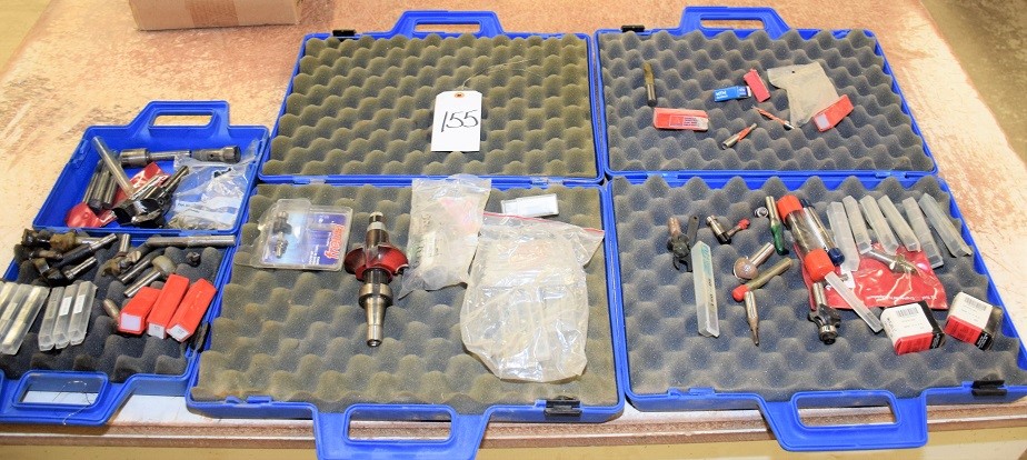 LARGE LOT (3) CASES OF ROUTER & DRILLS BITS