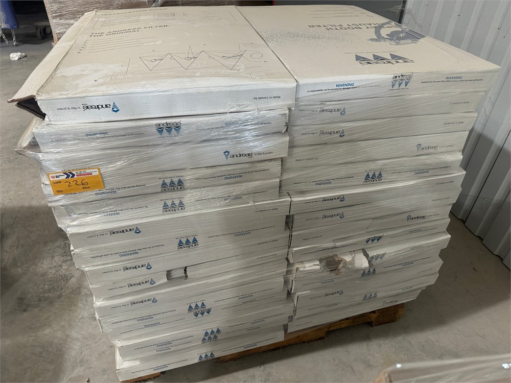 Pallet of Spray Booth Filters