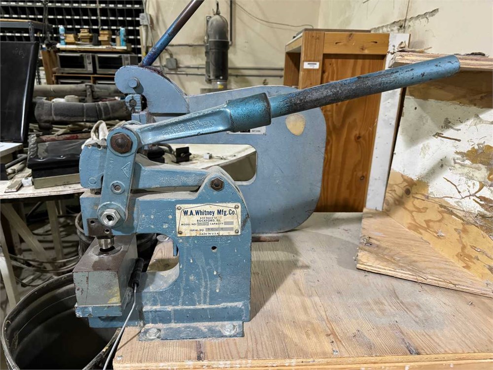 W.A. Whitney "Model 9" Press