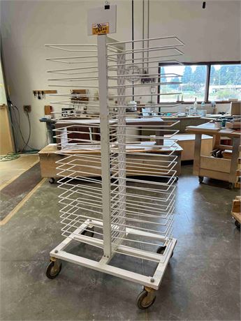 Metal Part Drying Rack Lot - Metal Drying Rack | Place Your Bid at MachineryMax