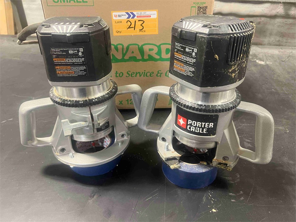 Porter Cable Variable Speed Routers Qty. (2)