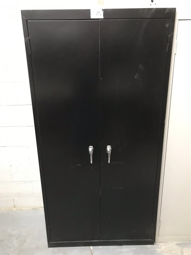 Metal Cabinet with Painting Supplies