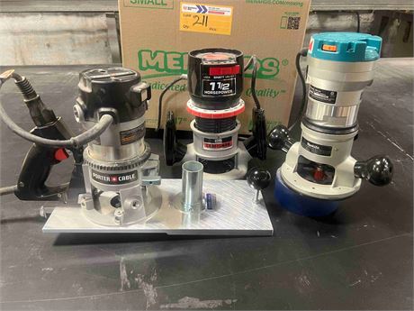 Modular Router Fluids Lot - Various Routers Qty. (3) | Place Your Bid at MachineryMax