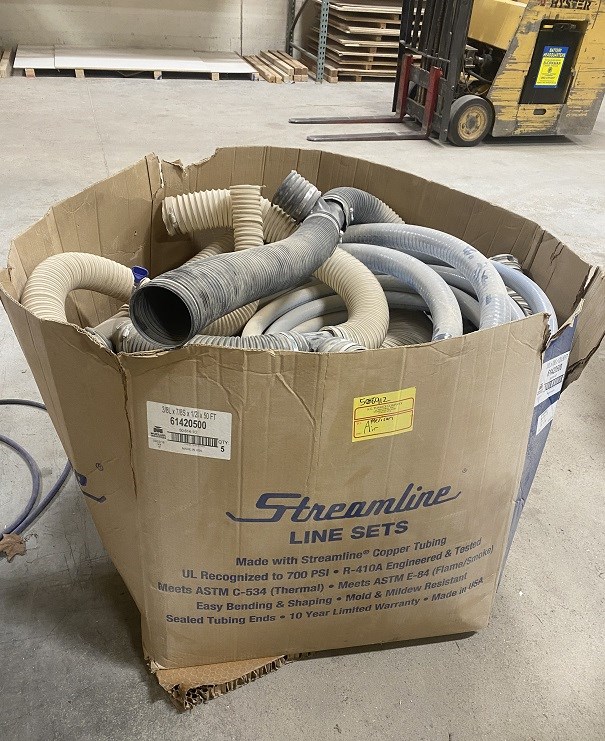 Lot of "Ducting" Piping, Flex Hose & Vacuum Pump Hose