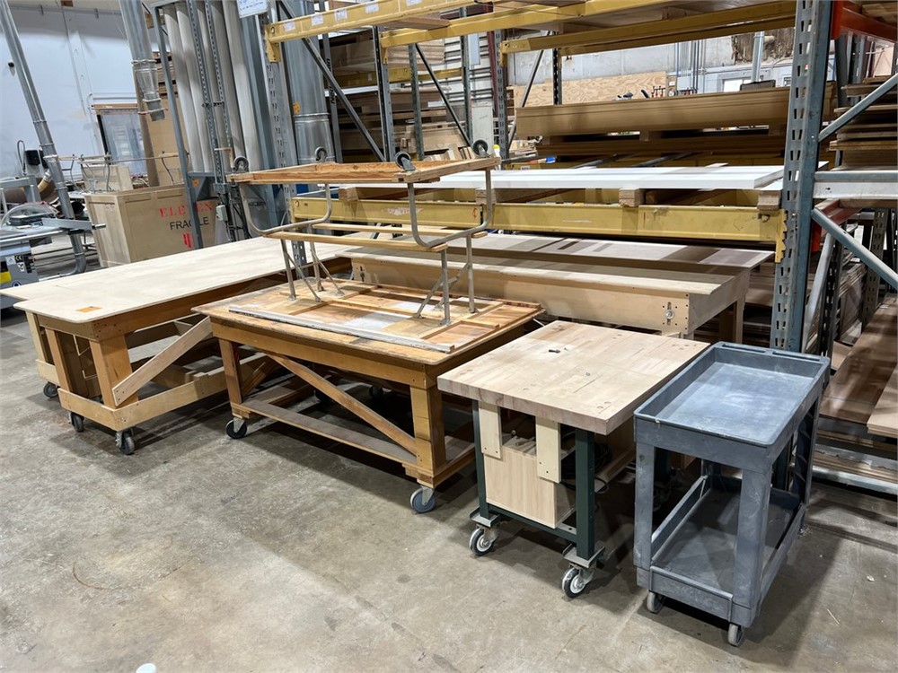 Lot of Carts & Tables as Pictured - qty (7)