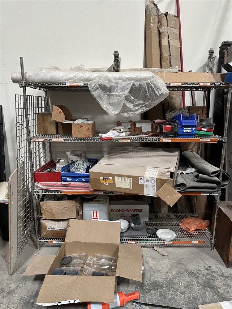 Storage Rack w/Contents