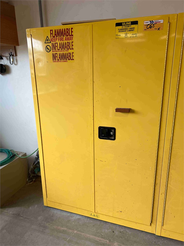Uline "H-1564M-Y" Flammable Liquids Cabinet