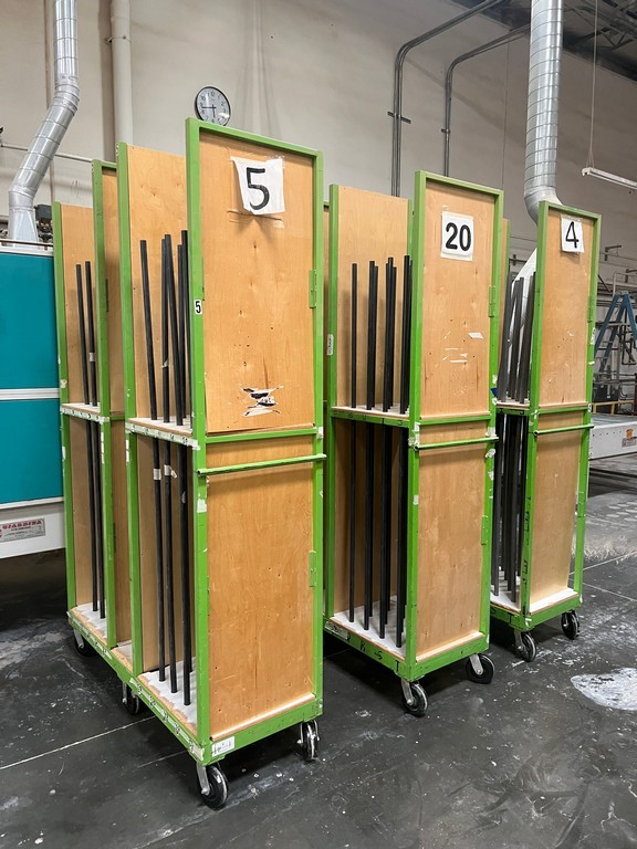 Green Panel Carts - Qty (3)