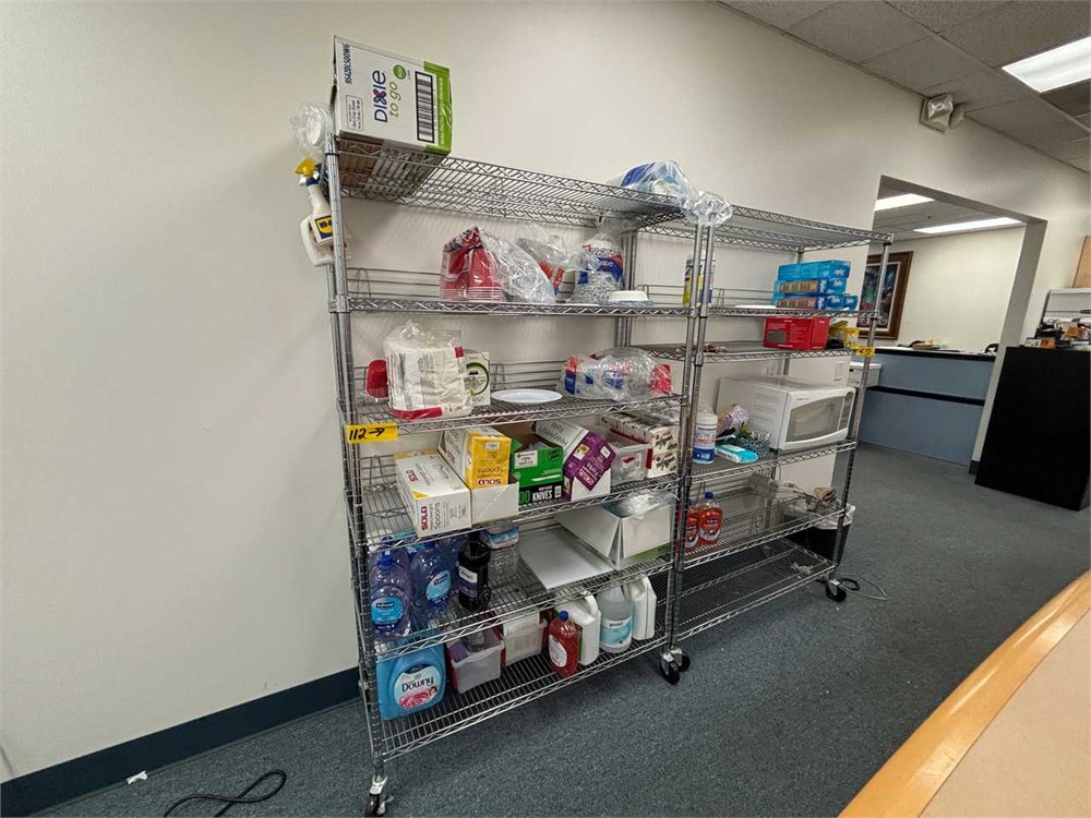 Industrial Wire Storage Shelving Unit