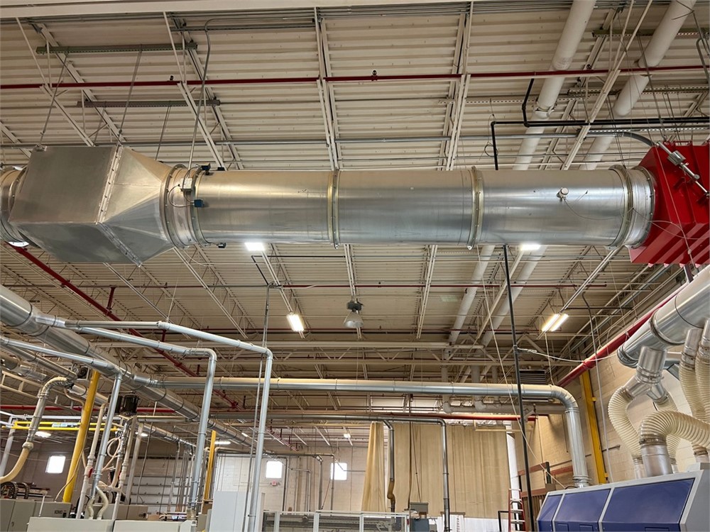 Nordfab "Quick-fit" Dust Extraction Pipe - Installed