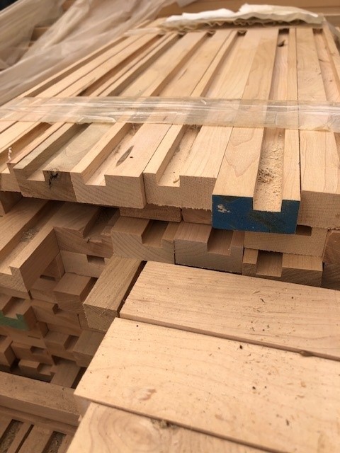 Three (3) Pallets of Maple Faceframe Moulding