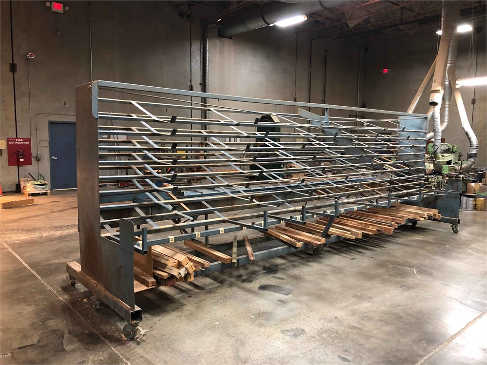 Double Trim Saw and Sorting Rack