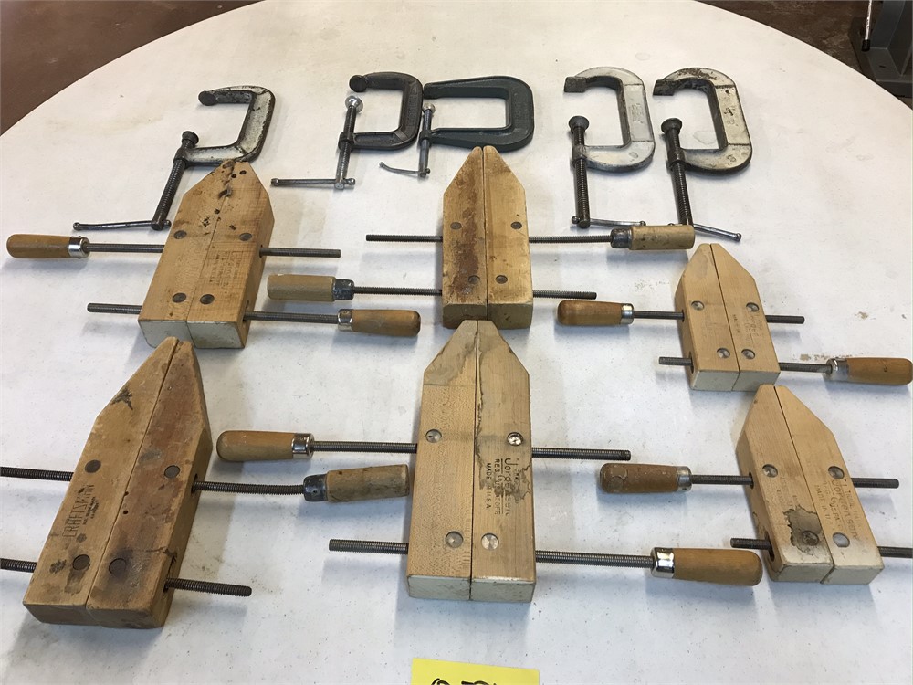 Wood Screw and "C" clamps
