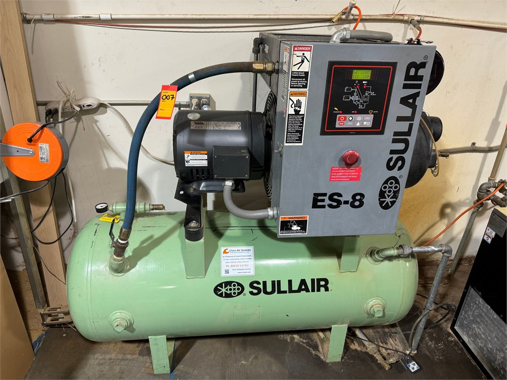 Sullair "ES-8" Air Compressor - 15HP