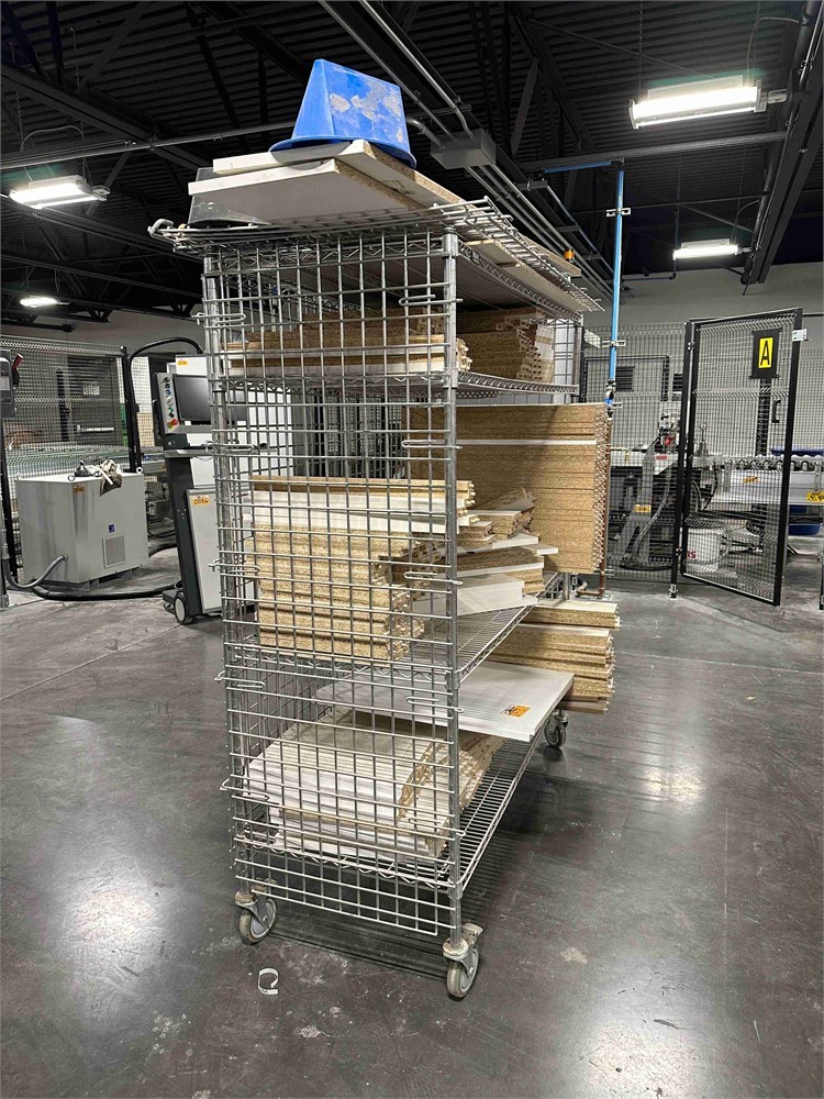 Metal Storage Rack & Misc Parts