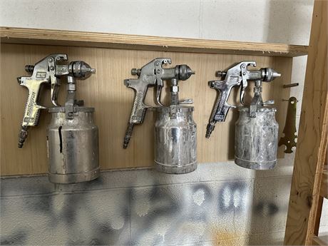 (3) MasterCraft Spray Guns - Lot of 3