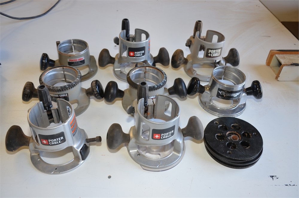 Lot of Porter Cable Router Bases - as Pictured