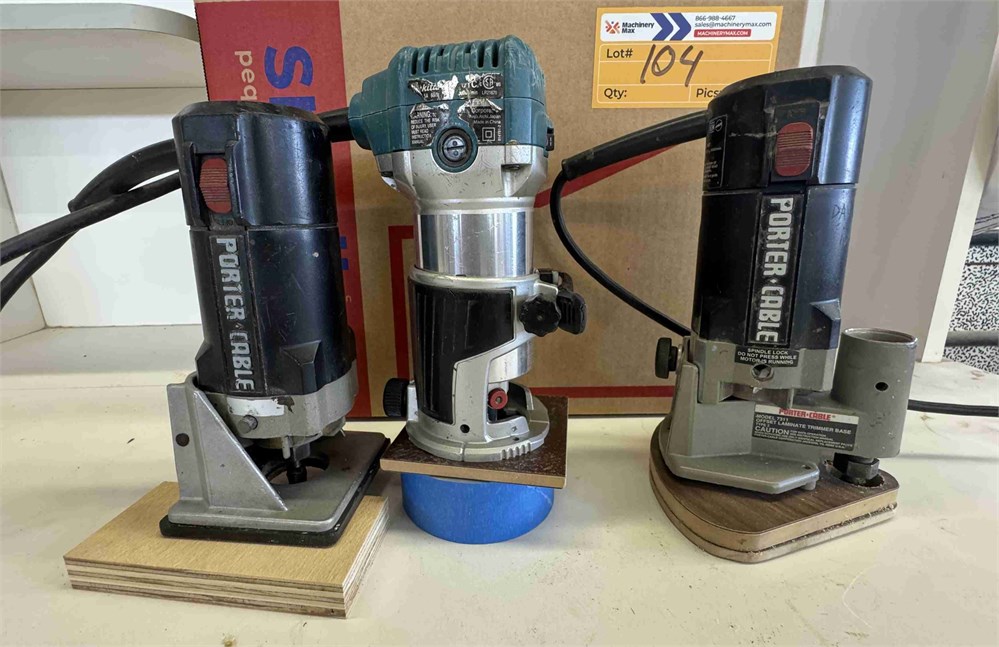 Porter Cable Trim Routers Qty. (3)
