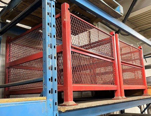 METAL WIRE STACKING BINS WITH DROP DOWN PANEL * 32" x 42" x 30"