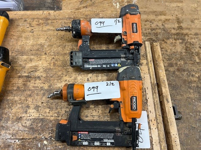 (2) RIDGID Pneumatic Nail Guns