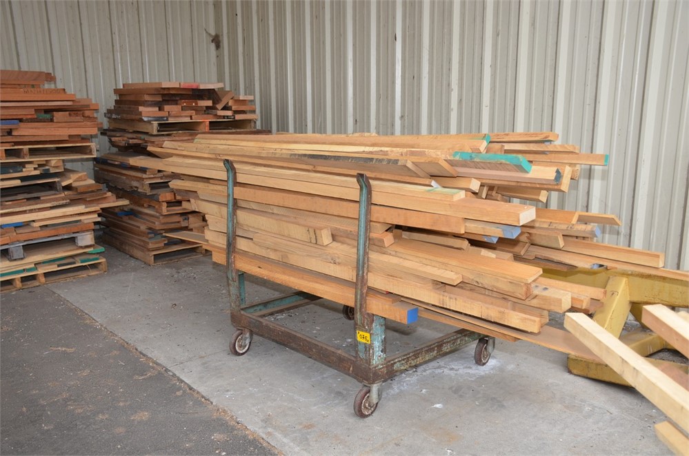 Metal Cart & Lumber