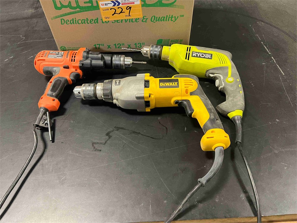 Various Electric Drills Qty. (3)