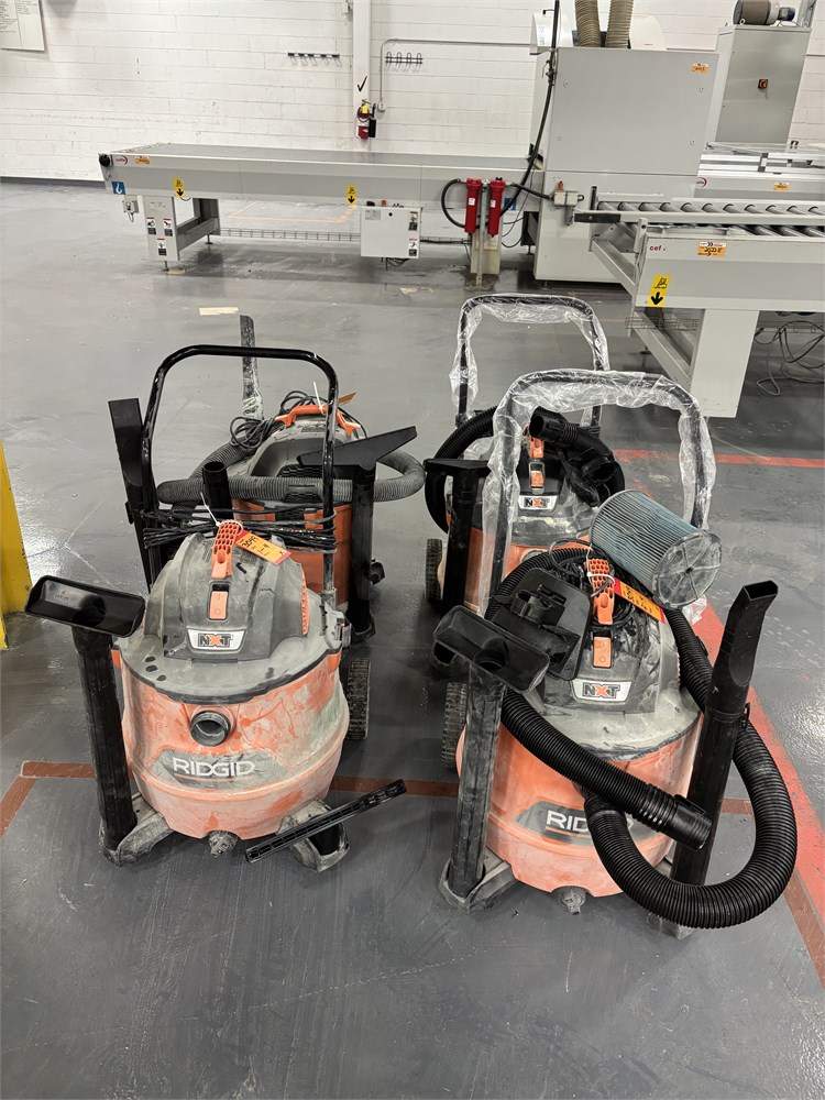 (4) Ridgid Shop Vacuums