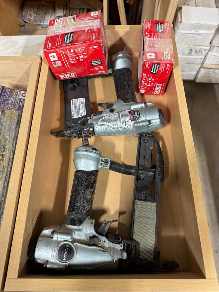 Two (2) Hitachi Pneumatic Nailers