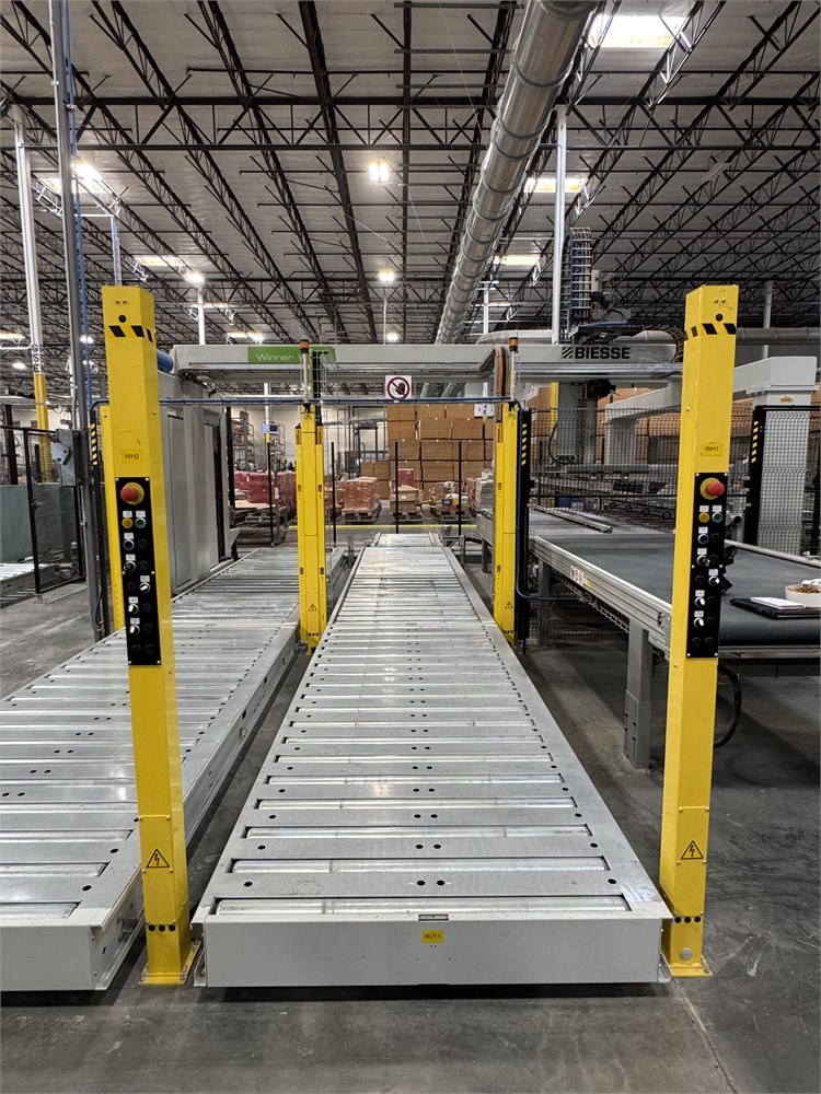 (2) Biesse Powered Roller Conveyors