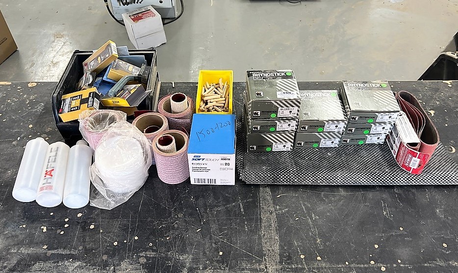 Lot of Sanding Supplies - as pictured