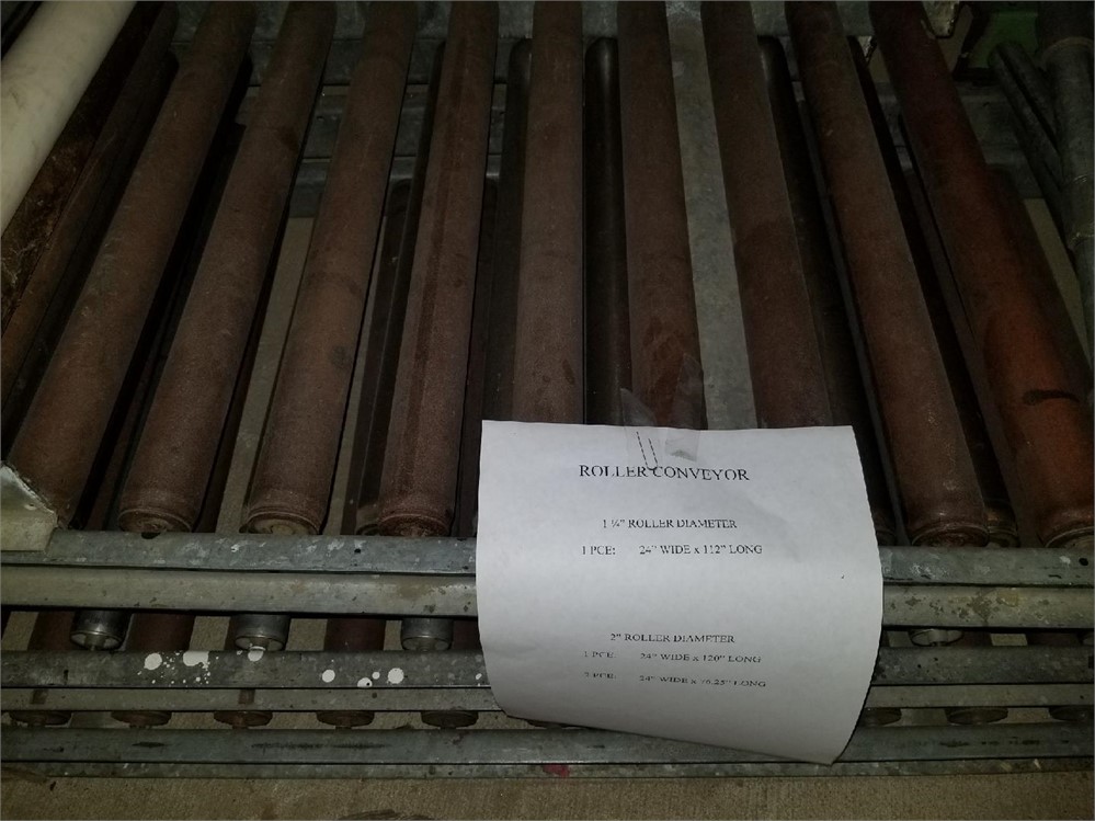Four (4) Sections of Idle Roller Conveyor