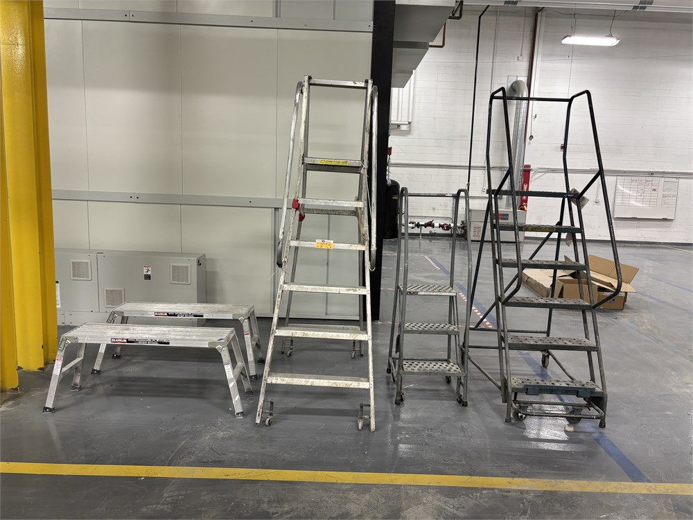Lot of Ladders and Step Stools