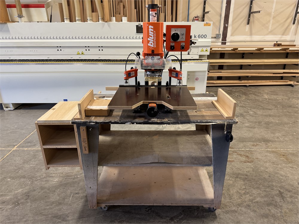 Blum "MiniPress P" Hardware Boring and Insertion Machine