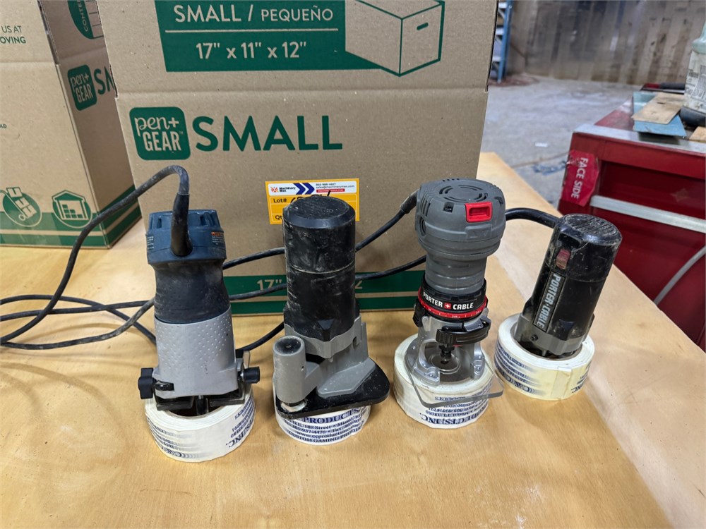 Porter Cable Trim Routers Qty. (4)
