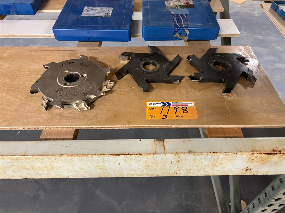 Lot of Cutter Heads - Qty (3) - as pictured