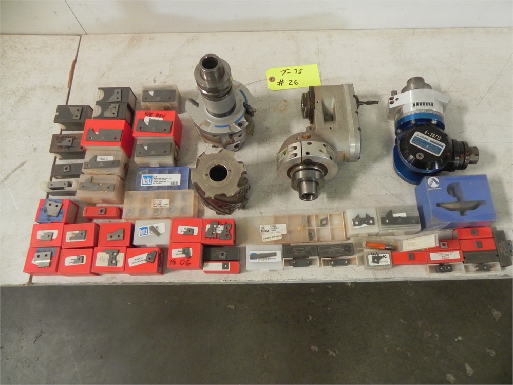 CNC TOOLING, HSK TOOL HOLDERS, BENZ AGGREGATE HEADS, INSERT CUTTERS, 48 TOTAL