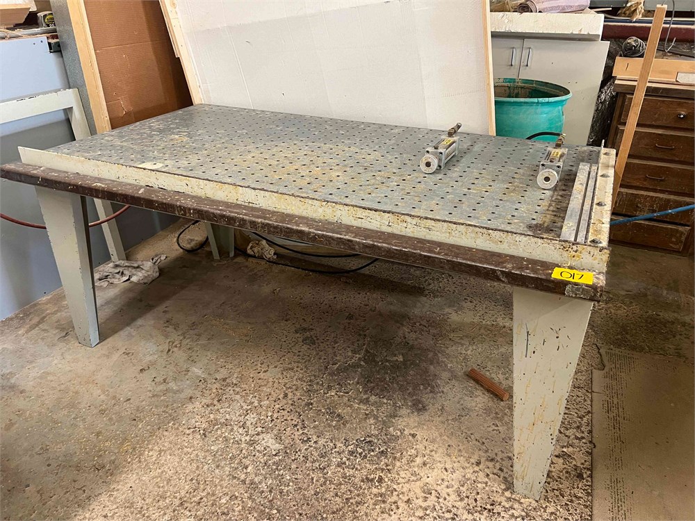 Door clamp table