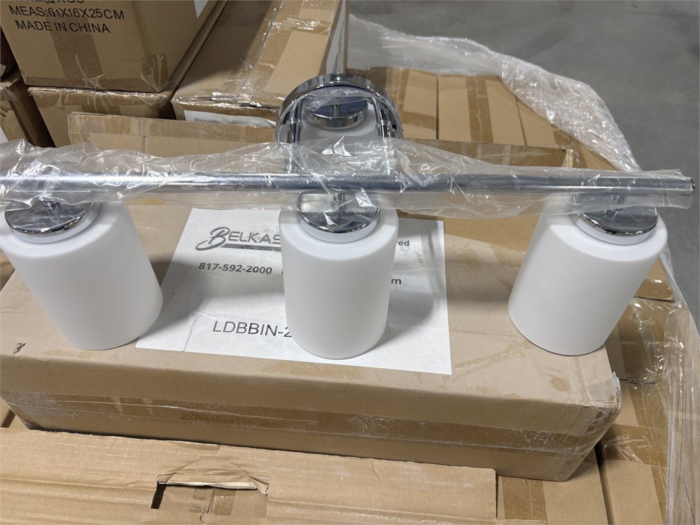 Pallet of 3-Light Vanity Lights - as pictured