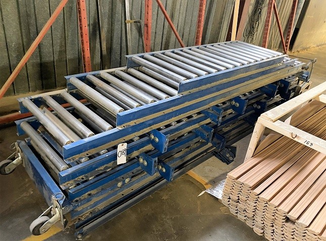 (8) pcs of Wecon Roller Conveyor  - Up to 7-8'L & 30" Wide