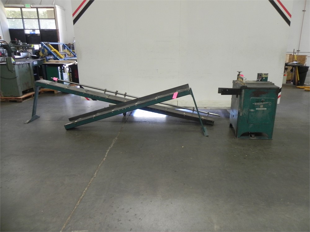 WHIRLWIND "1000L" UPCUT SAW, 5HP WITH TABLES