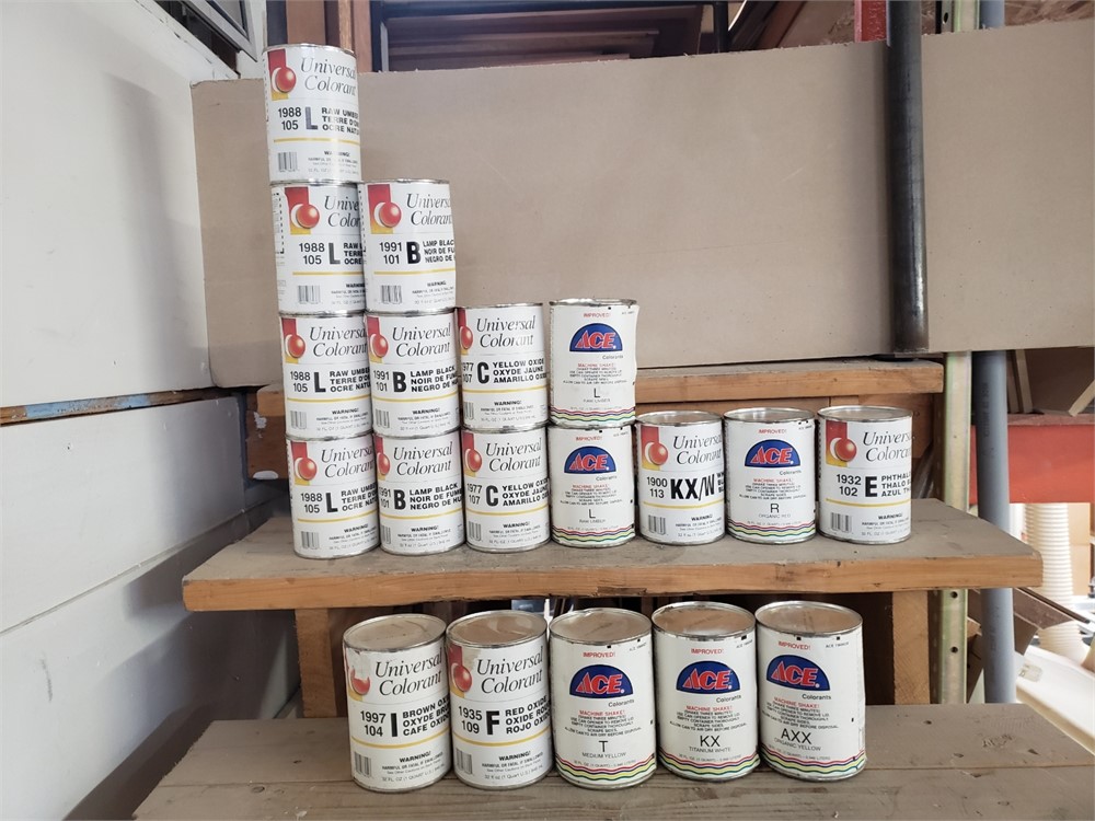 Assortment of Finishing Materials and Adhesives