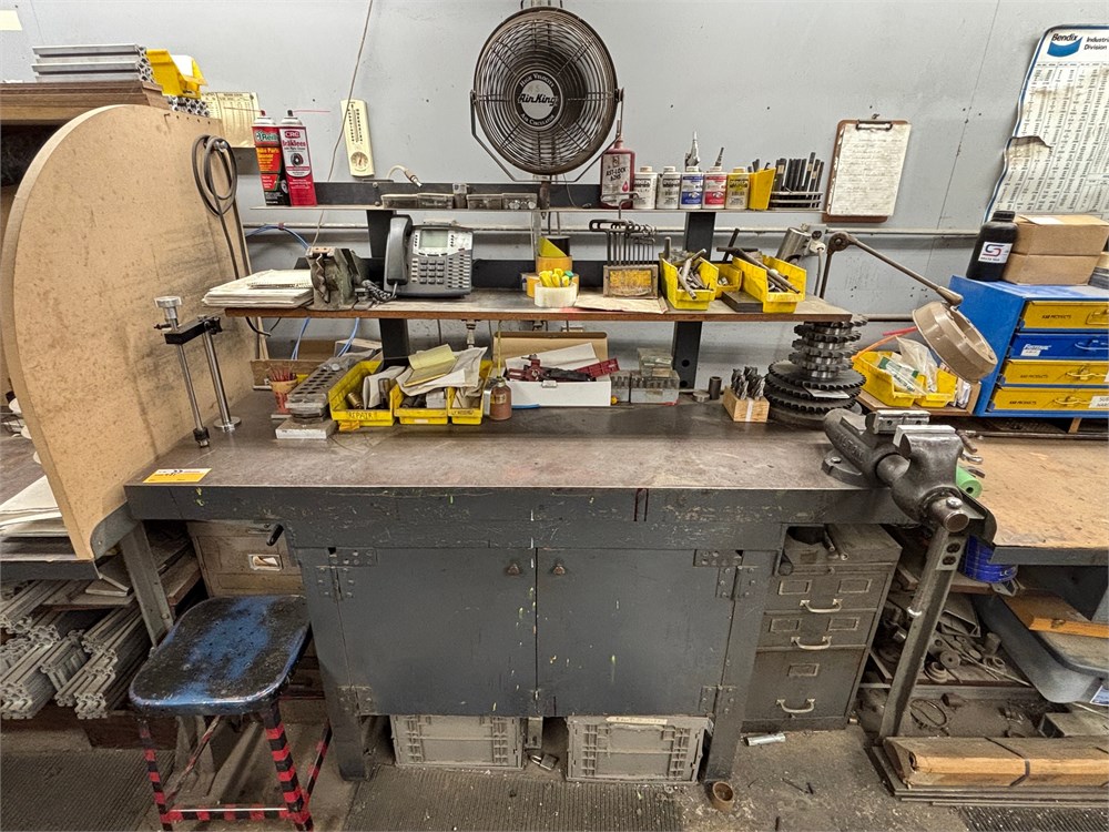 Metal Work Table & Contents as pictures