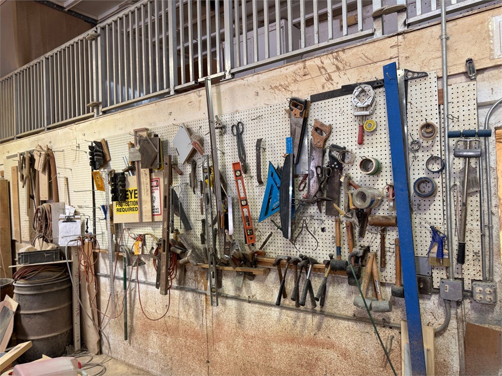 Misc Items on Pegboard