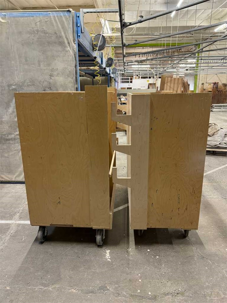 Two (2) Wooden Carts