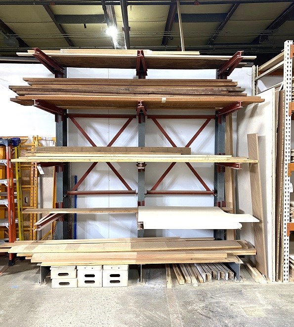 (1) Section of Cantilever / Lumber Racking  - 10'H x 9'W x 38" Arms